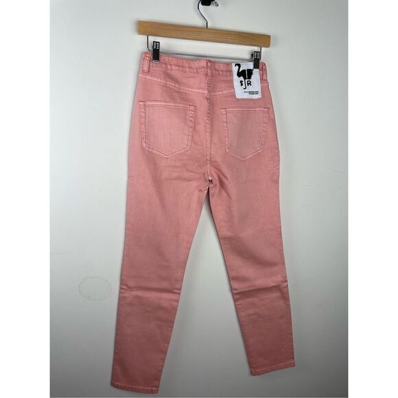 NWT Sandrine Rose High Waisted Palm Tree Embroidered Skinny Jeans - Picture 9 of 16